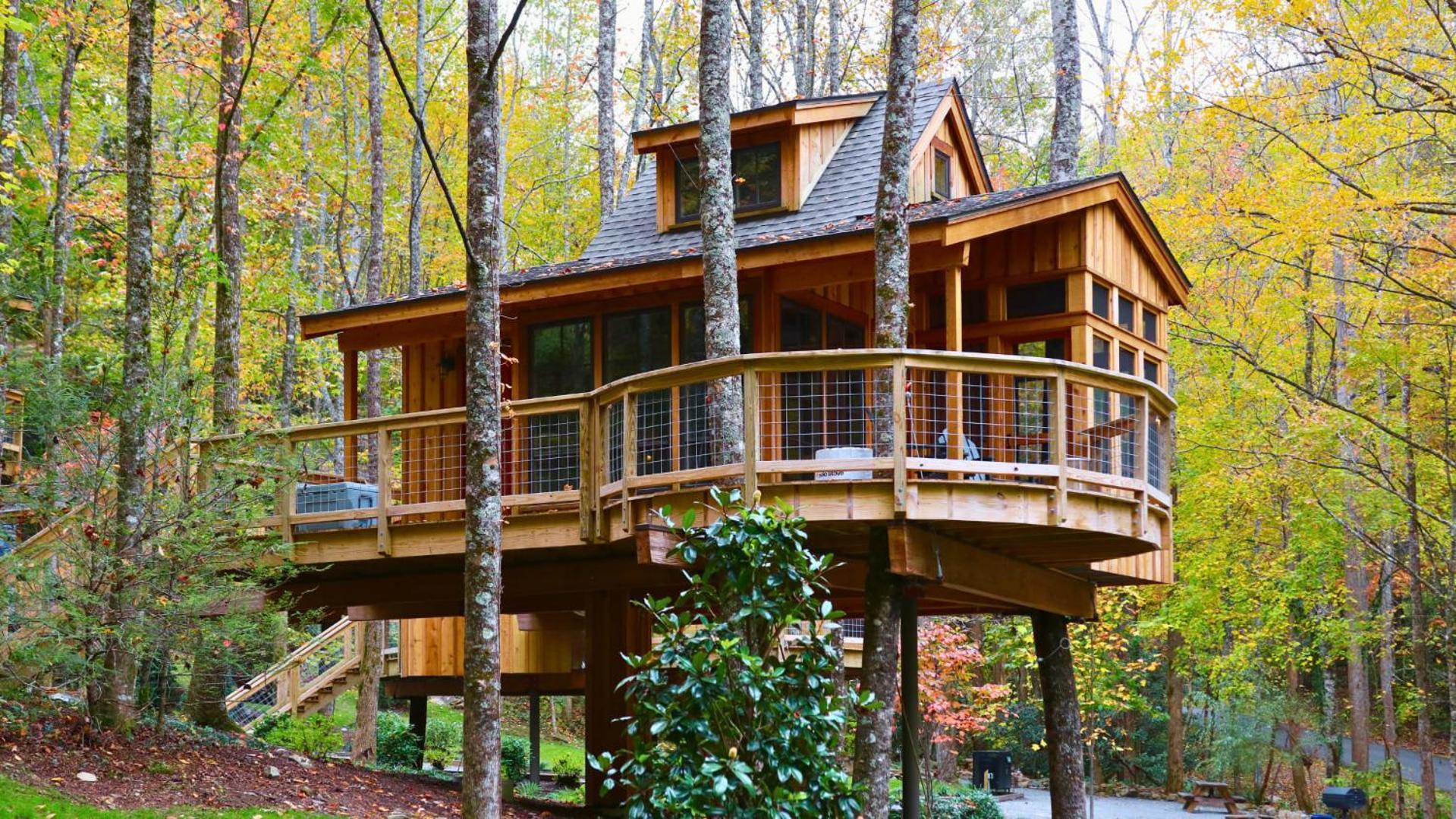 The Magnolia In Treehouse Grove At Norton Creek Villa Gatlinburg Exteriör bild
